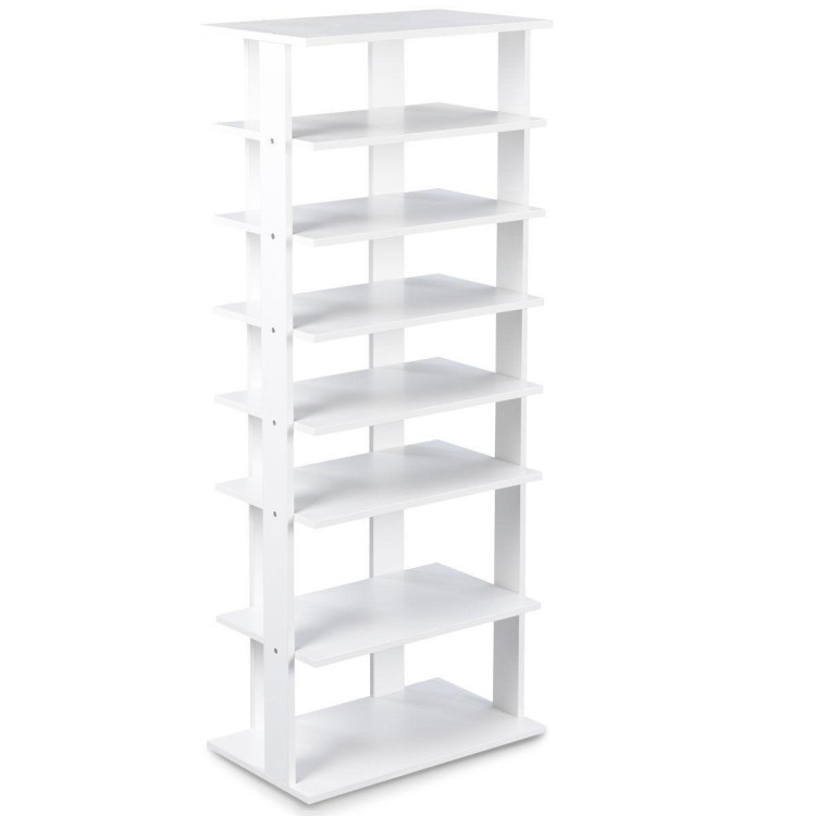 7 Tiers Vertical Shoe Rack Free Standing Concise Shelves StorageCostway Gallery View 15 of 33