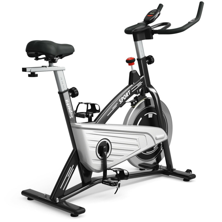 Indoor Exercise Cycling Bike with Heart Rate and MonitorCostway Gallery View 4 of 12