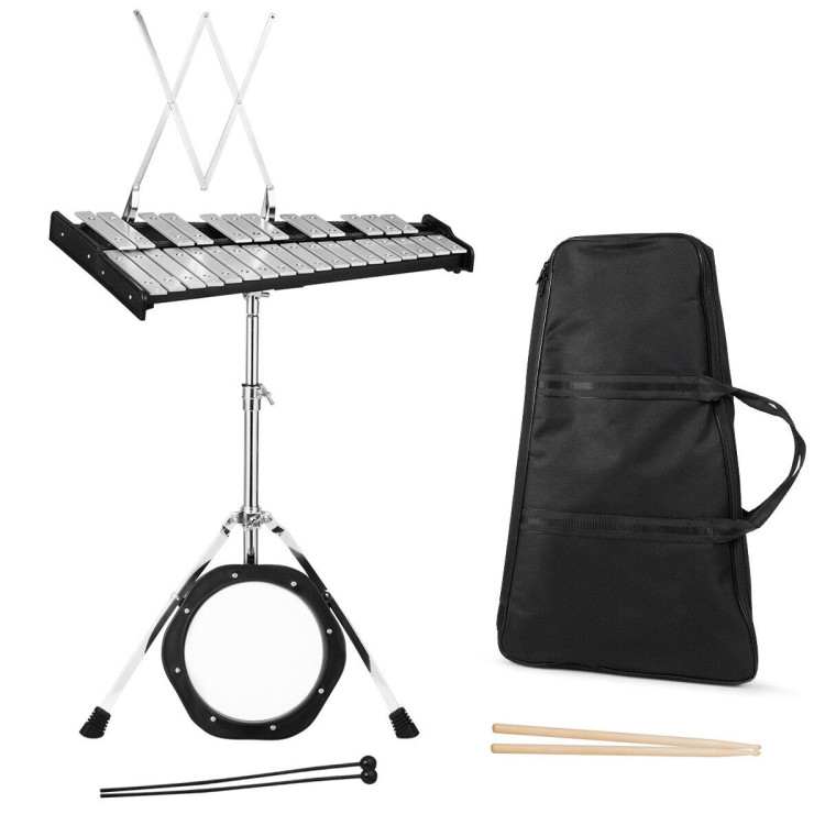 30 Notes Percussion with Practice Pad Mallets Sticks StandCostway Gallery View 7 of 11