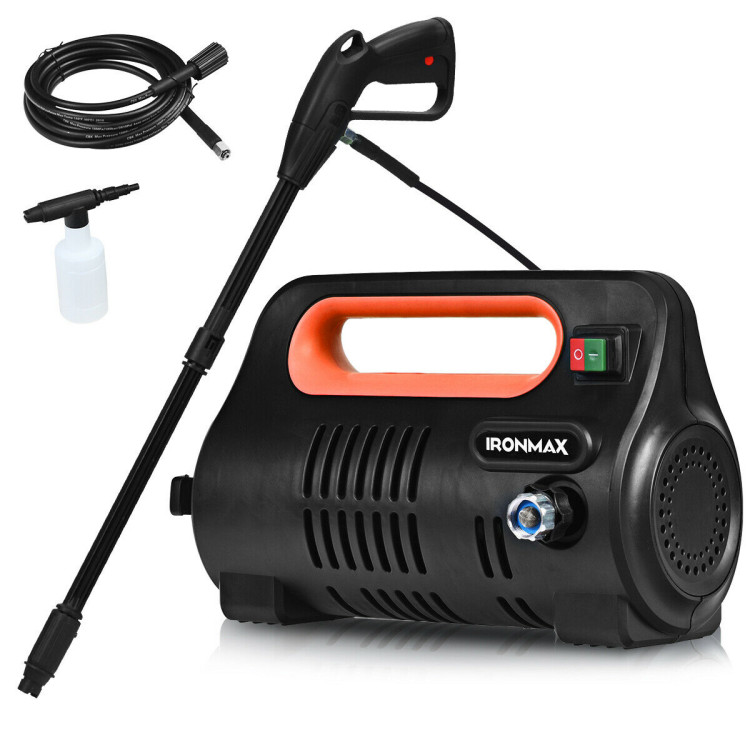 1800 PSI Portable Electric High Pressure Washer 1.96 GPM 1800 W-OrangeCostway Gallery View 4 of 11