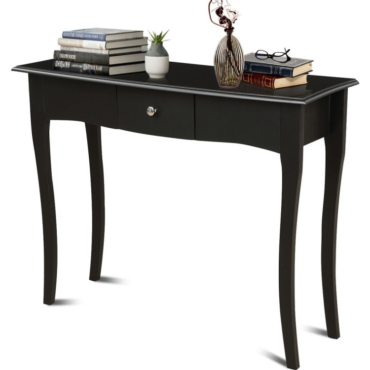 Modern Multifunctional Console Table with Storage DrawerCostway Gallery View 8 of 11