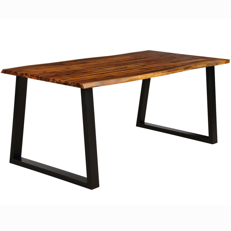 Rectangular Acacia Wood Dining TableCostway Gallery View 1 of 10