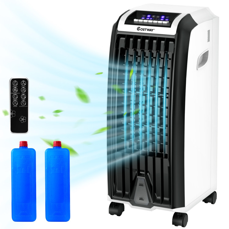 Evaporative Portable Air Cooler with 3 Wind Modes and Timer for Home OfficeCostway Gallery View 8 of 13