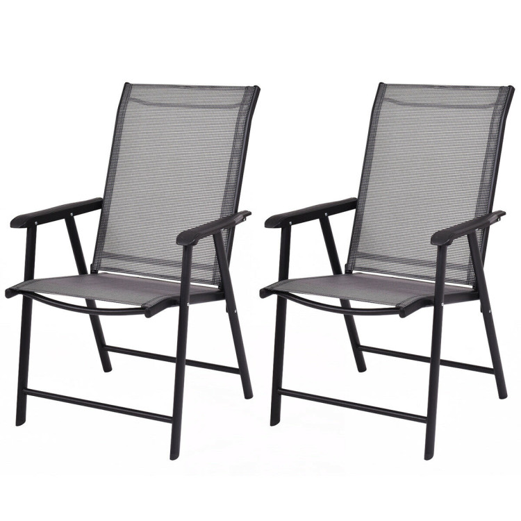 Set of 2 Outdoor Patio Folding ChairsCostway Gallery View 4 of 10