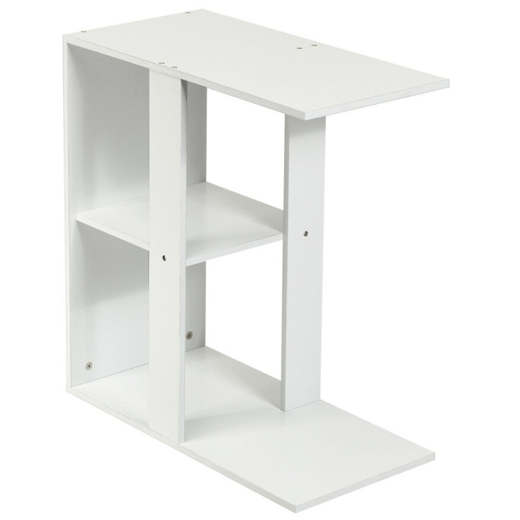 3-Tier Narrow Side Table with Storage ShelfCostway Gallery View 1 of 11