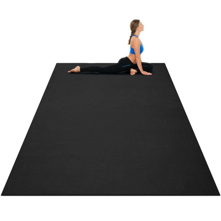 Workout Yoga Mat for Exercise-BlackCostway Gallery View 9 of 12