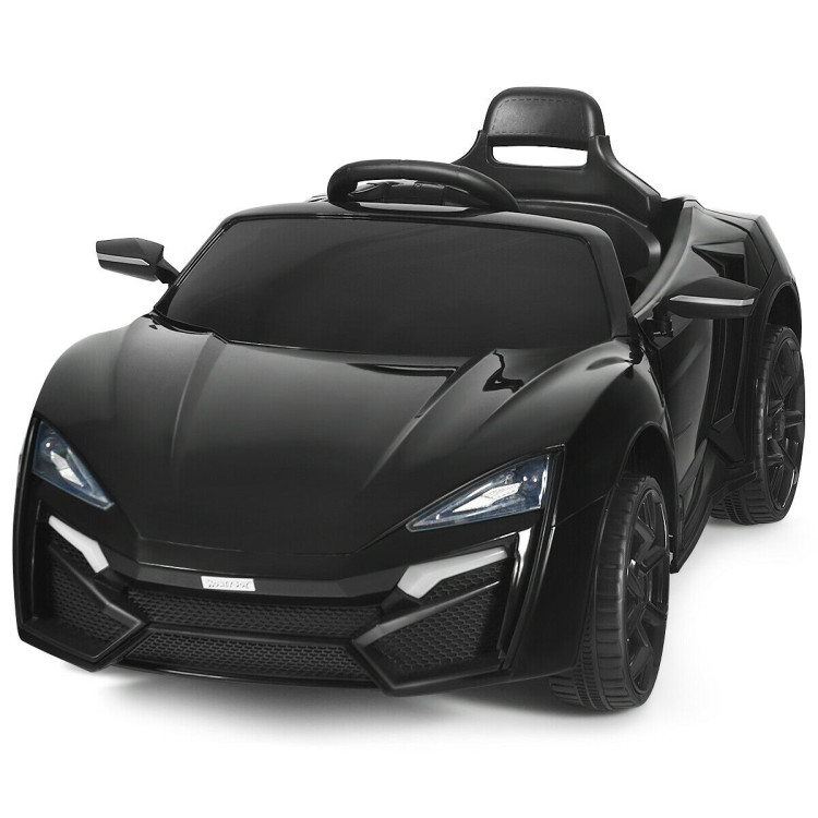 12V 2.4G RC Electric Vehicle with Lights-BlackCostway Gallery View 5 of 13