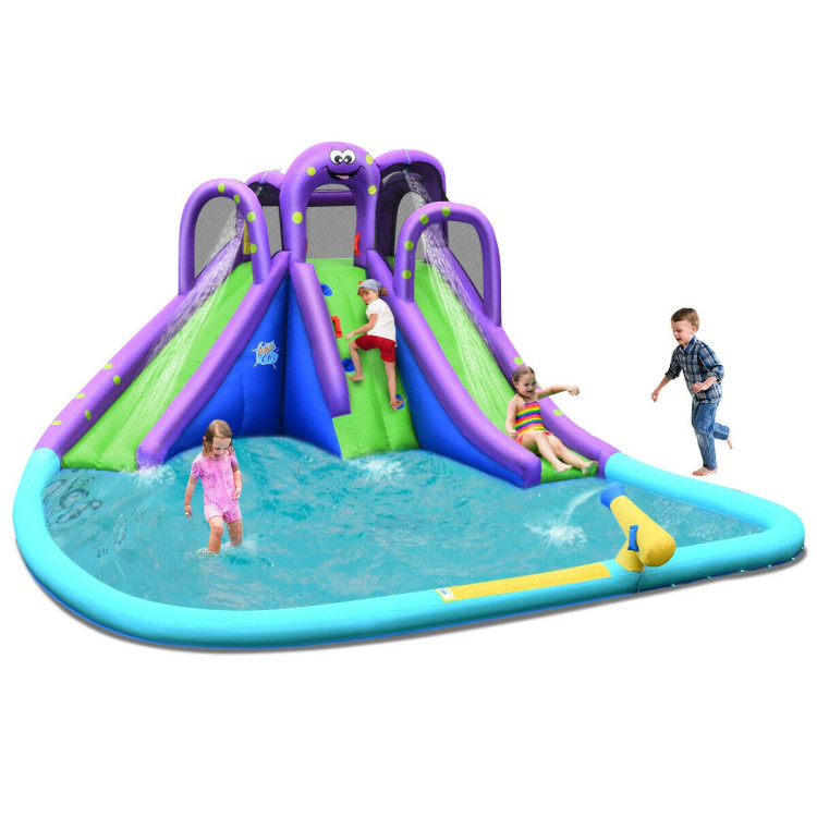 Inflatable Water and Sand Park Mighty Bounce House with Large PoolCostway Gallery View 1 of 12