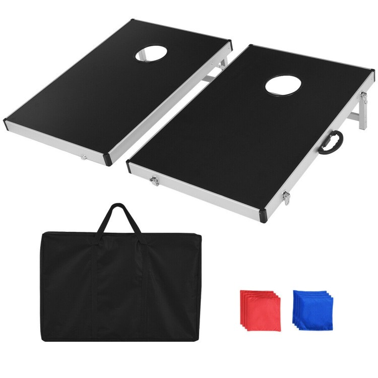 Cornhole Set with Foldable Design and Side HandleCostway Gallery View 4 of 8