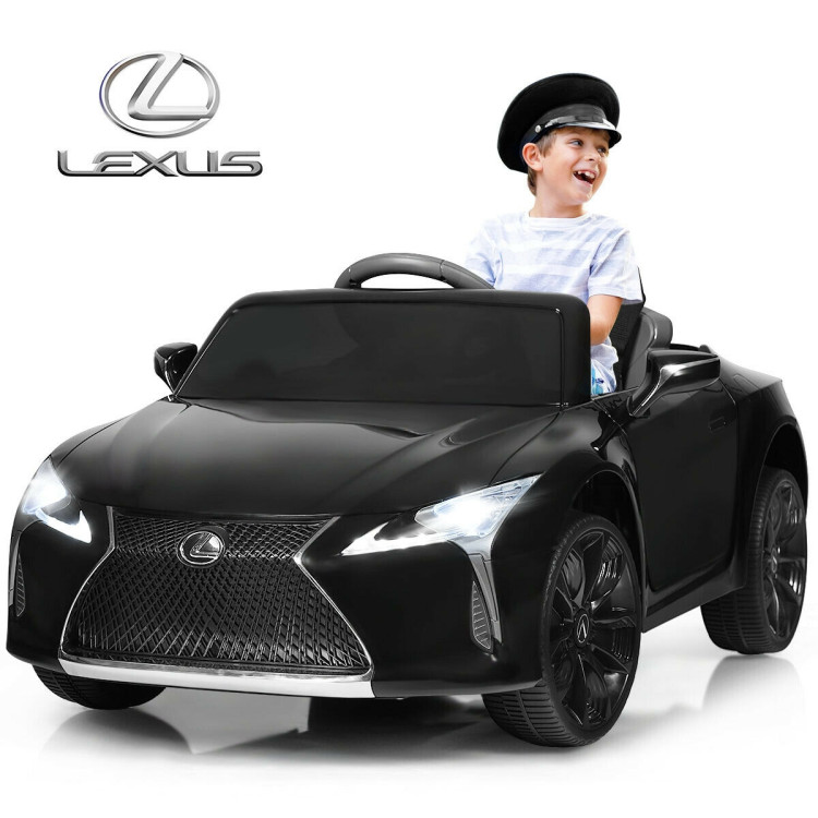 Kids Ride Lexus LC500 Licensed Remote Control Electric Vehicle-BlackCostway Gallery View 8 of 12