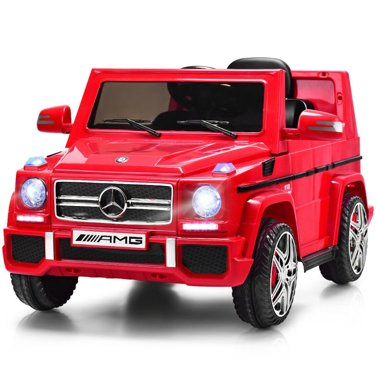 Mercedes Benz G65 Licensed Remote Control Kids Riding Car-RedCostway Gallery View 4 of 13