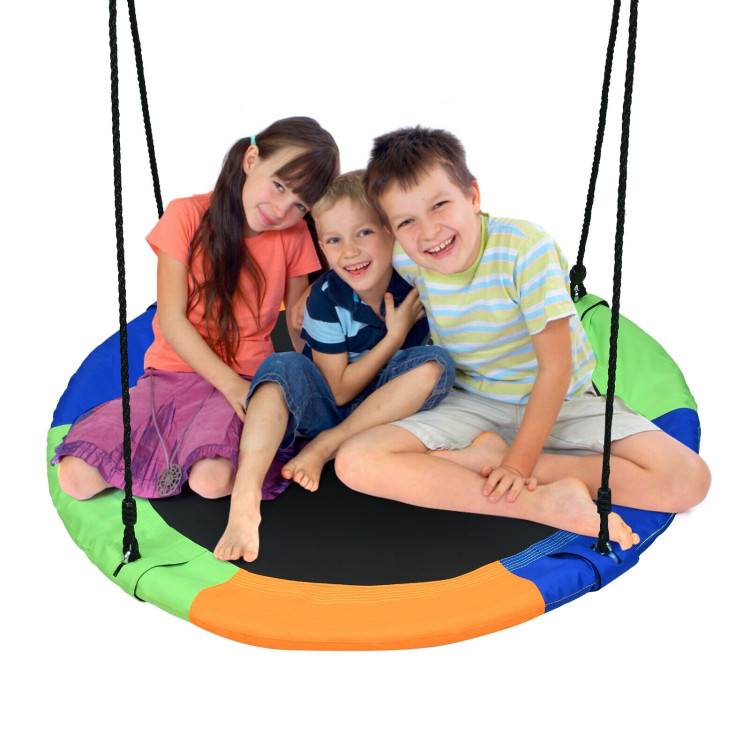 40-Inch Flying Saucer Tree Swing Outdoor Play Set with Easy Installation Process for KidsCostway Gallery View 3 of 12