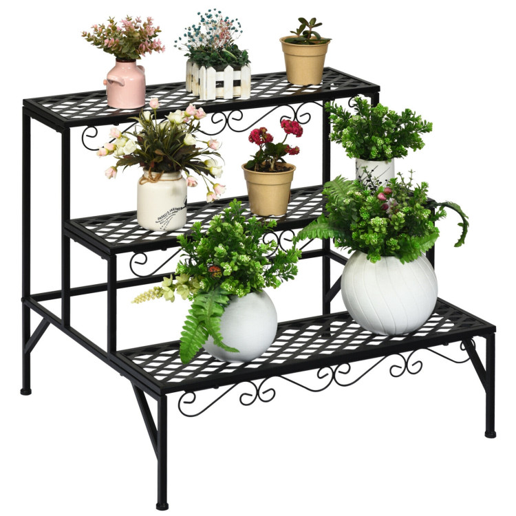 3 Tiers Metal Decorative Plant StandCostway Gallery View 9 of 10