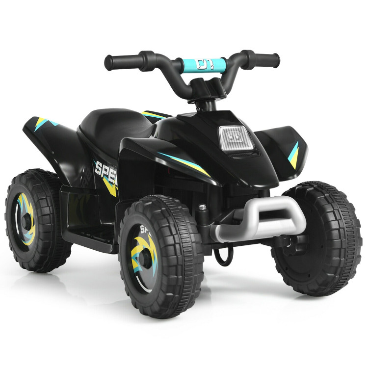 6V Kids Electric ATV 4 Wheels Ride-On Toy -BlackCostway Gallery View 1 of 11