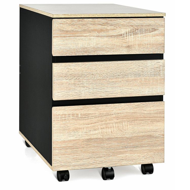 3-Drawer Mobile File Cabinet for Home OfficeCostway Gallery View 1 of 12