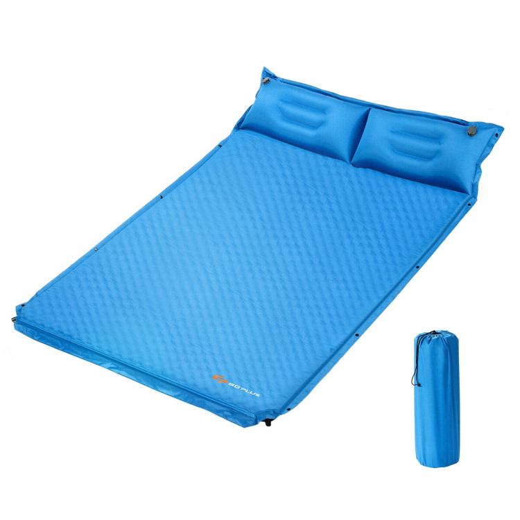 Self-Inflating Camping Outdoor Sleeping Mat with Pillows BagCostway Gallery View 3 of 10
