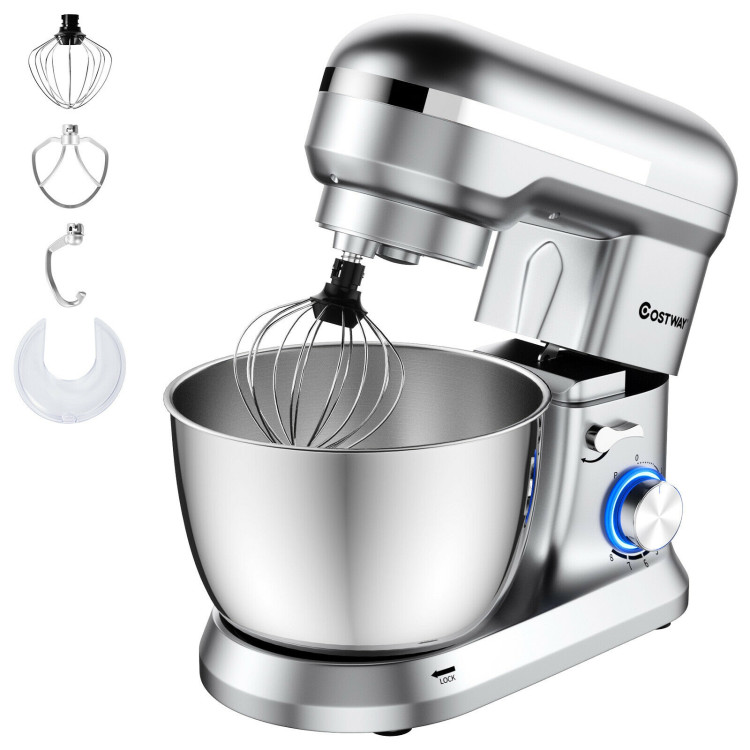 Portable Electric Food Mixer - 3 Speeds, Automatic Whisk, Dough