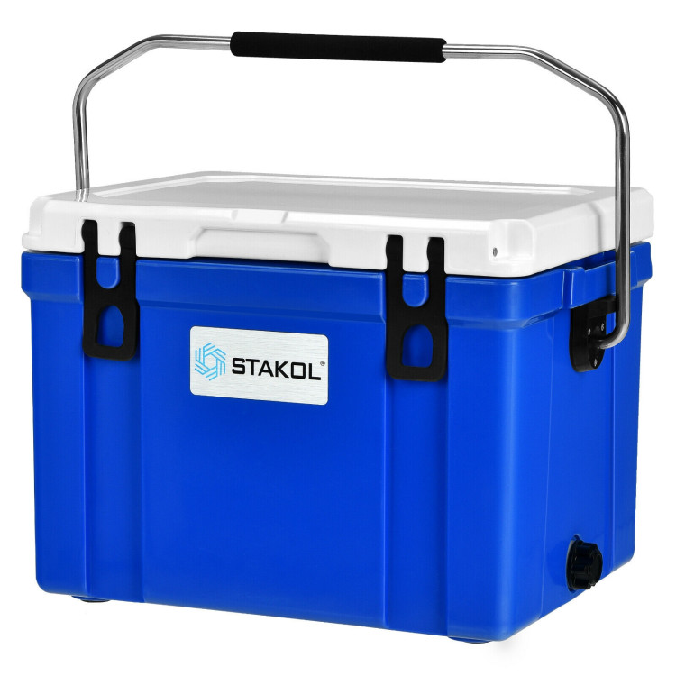 26 Quart Portable Cooler with Food Grade Material-BlueCostway Gallery View 4 of 15