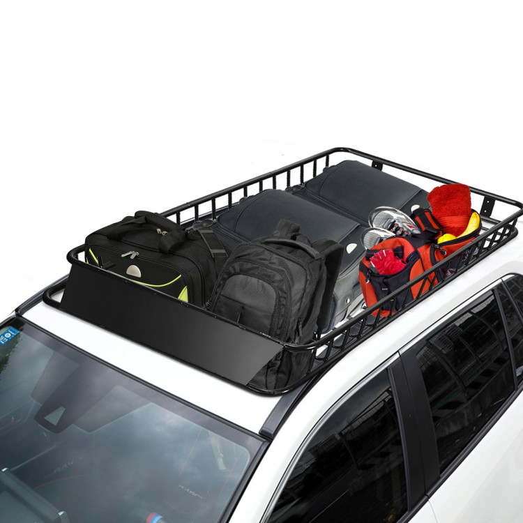 64 Inches Universal Roof Rack Cargo CarrierCostway Gallery View 9 of 13