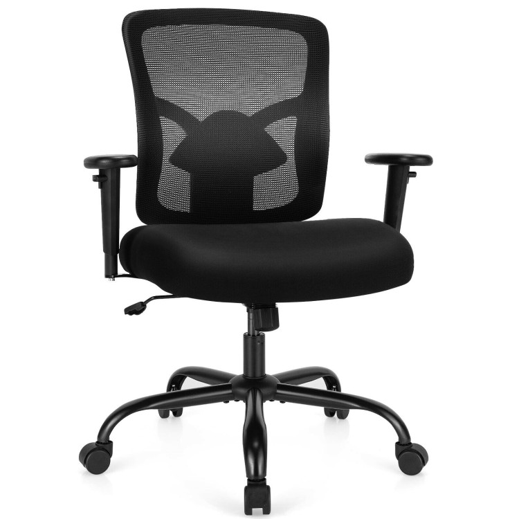 400LBS Mesh Big and Tall Office Chair Swivel Task ChairCostway Gallery View 1 of 12