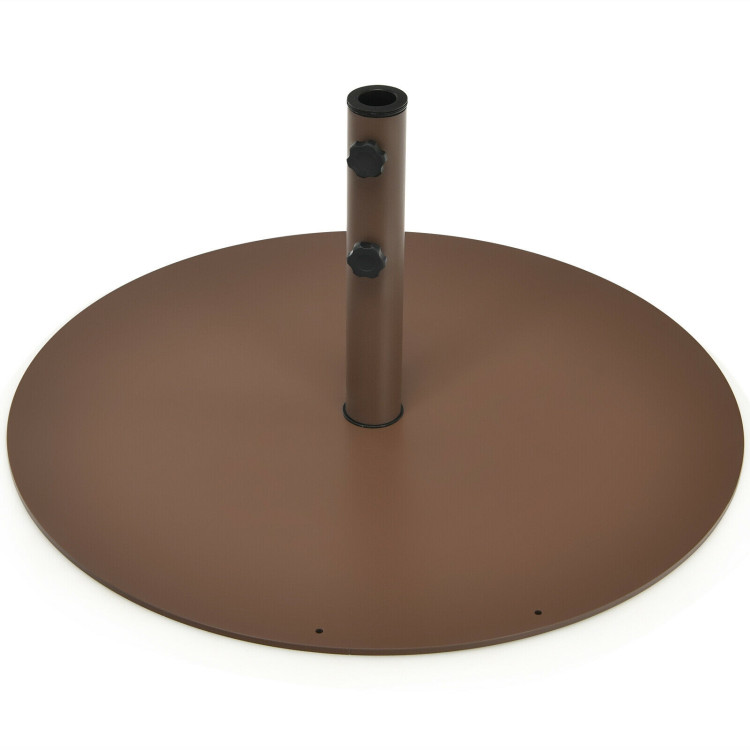 29.5 Inch Outdoor Steel Umbrella Base Stand for Backyard and PoolsideCostway Gallery View 3 of 10