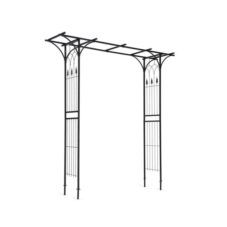 82 x 20.5 Inch Metal Garden Arch for Various Climbing PlantCostway Gallery View 1 of 11