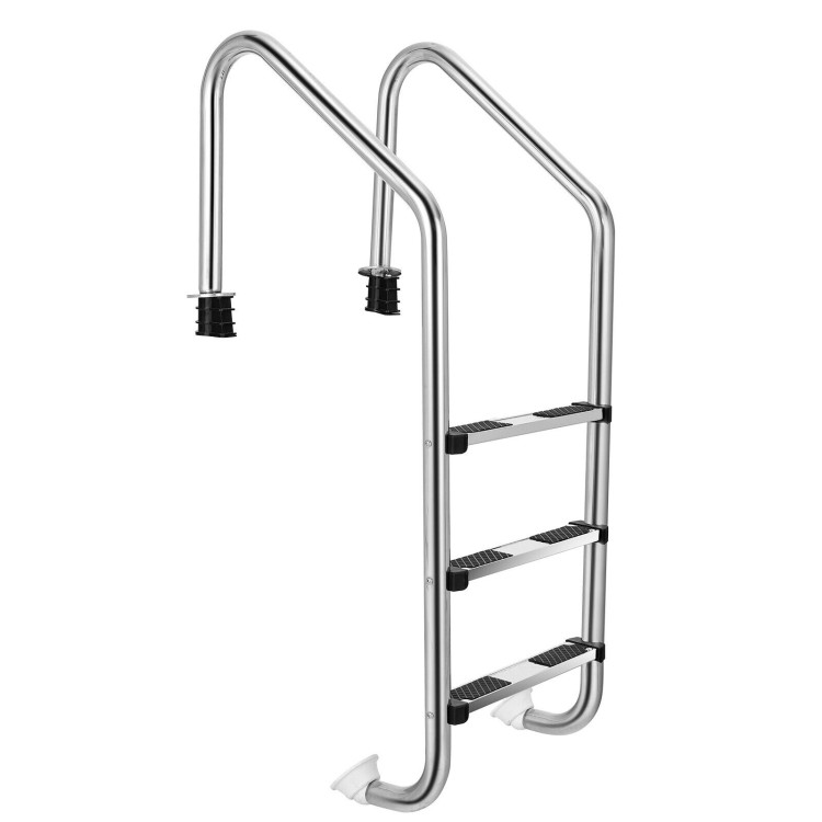 Stainless Steel Swimming Pool Ladder ​with Anti-Slip StepCostway Gallery View 1 of 12