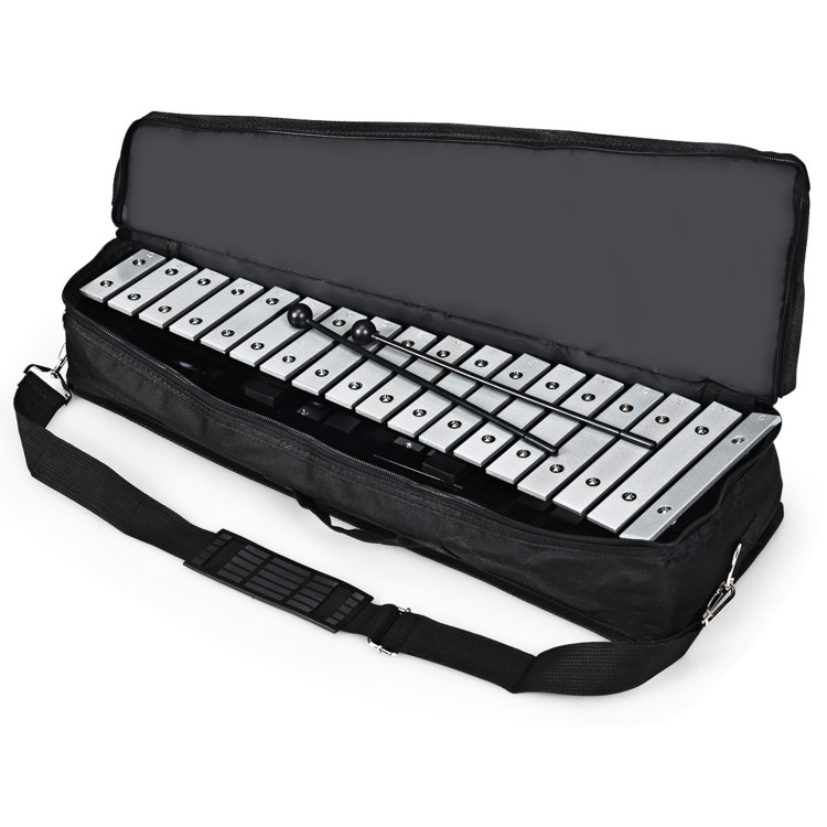 Foldable Aluminum Glockenspiel Xylophone 30 Note with BagCostway Gallery View 8 of 15