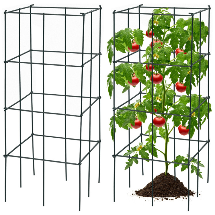 4 Pack Garden Trellis for Climbing Plants for Flower VegetableCostway Gallery View 6 of 11