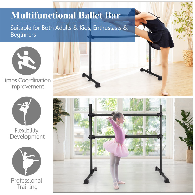 Ballet Bar for Home Workout - Portable Ballet Barre for Home Adult Double Ballet  Barre Portable Barre