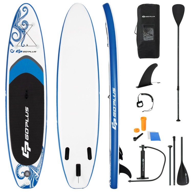 10.6-Feet Inflatable Adjustable Paddle Board with Carry BagCostway Gallery View 1 of 10