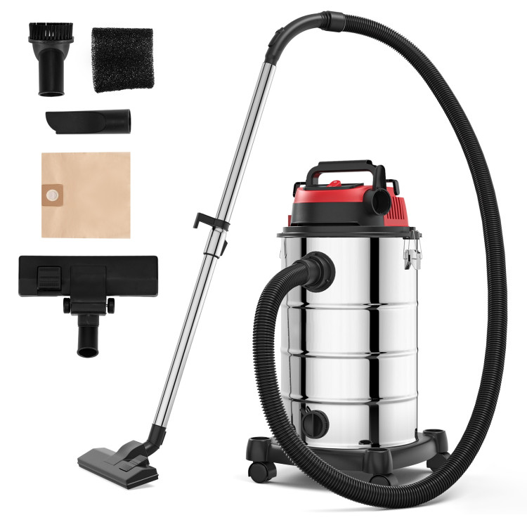 6 HP 9 Gallon Shop Vacuum Cleaner with Dry and Wet and Blowing FunctionsCostway Gallery View 6 of 11