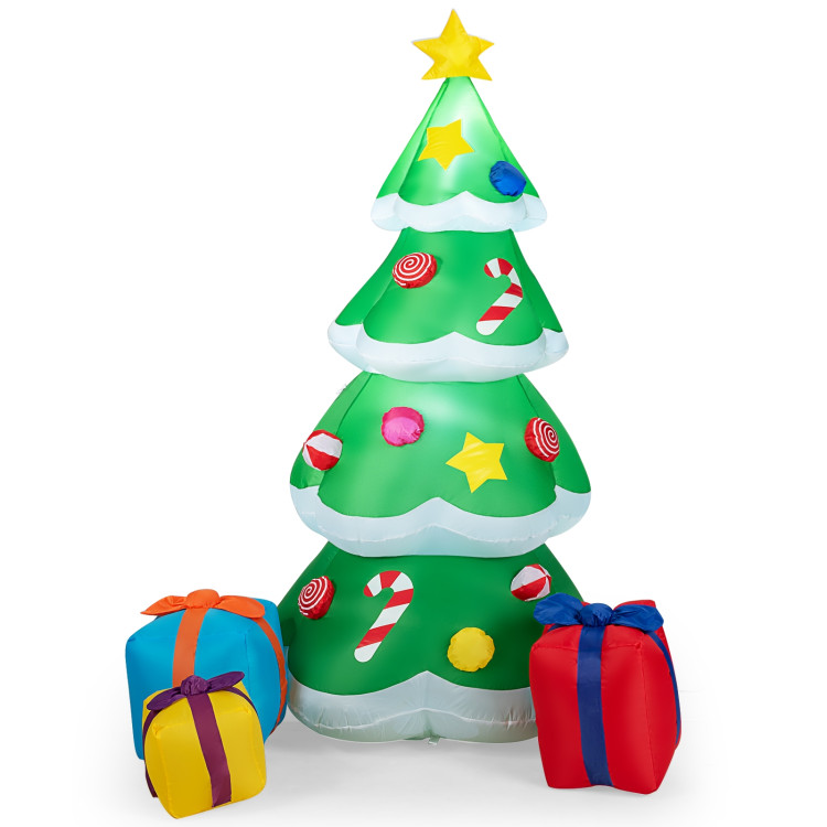 Inflatable Christmas Tree with 3 Gift Wrapped BoxesCostway Gallery View 1 of 12