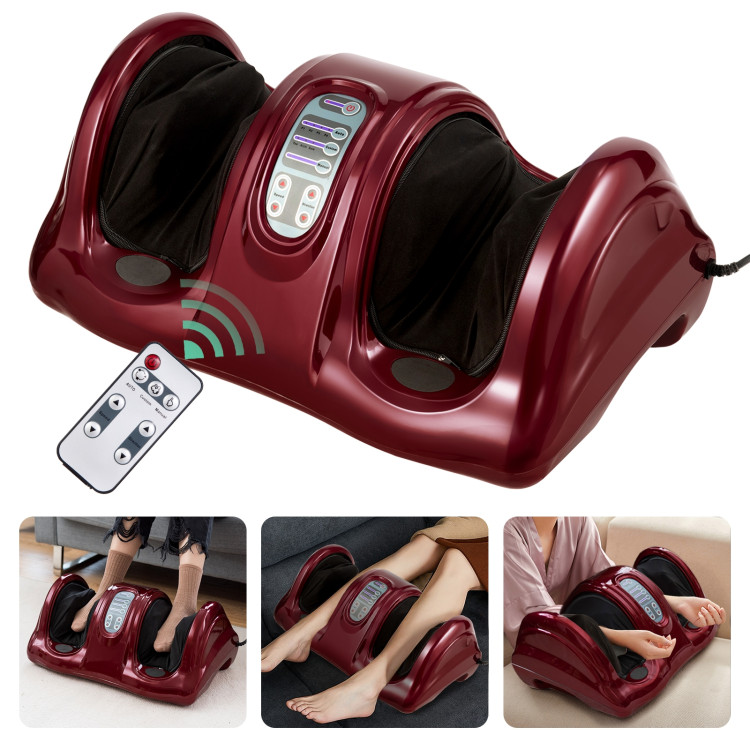 Therapeutic Shiatsu Foot Massager with High Intensity Rollers-RedCostway Gallery View 8 of 11