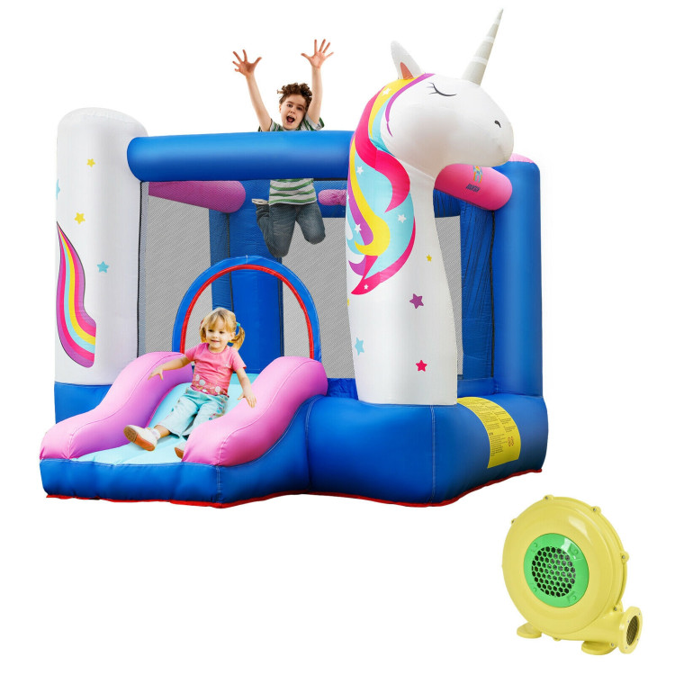 Kids Inflatable Bounce House with 480W BlowerCostway Gallery View 7 of 12