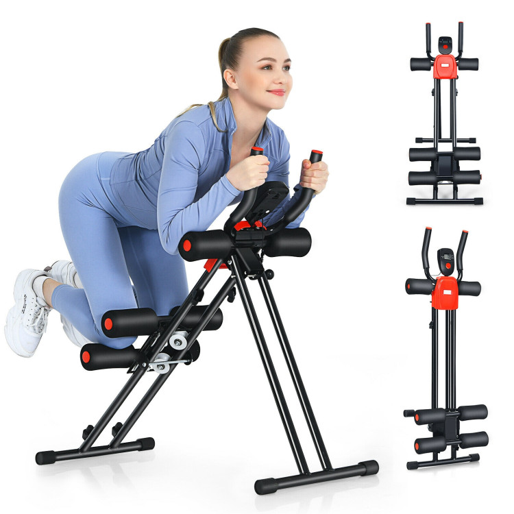 Foldable Adjustable Core Abdominal Trainer with 3 Adjustable Resistance and LCD DisplayCostway Gallery View 7 of 11