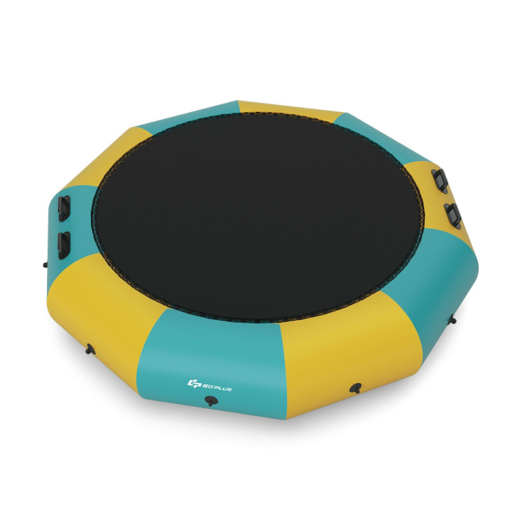 12 Feet Inflatable Splash Padded Water Bouncer Trampoline-YellowCostway Gallery View 1 of 11