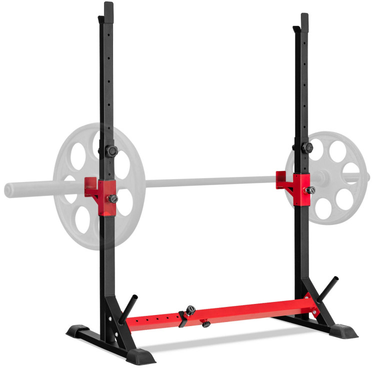 Adjustable Squat Rack Stand for Home Gym FitnessCostway Gallery View 7 of 10