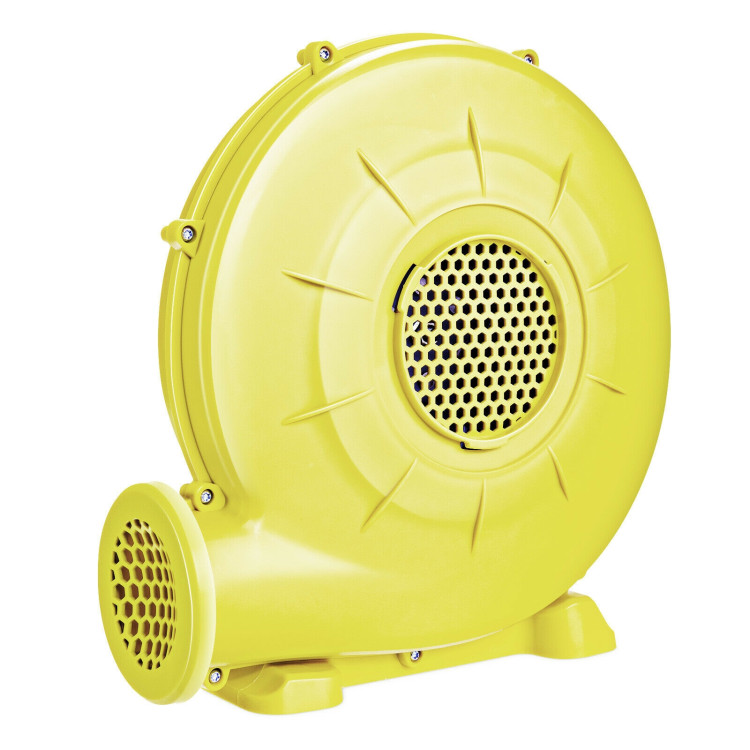 350 Watt 0.5 HP Air Blower Pump Fan for Inflatable Bounce House and Bouncy Castle-YellowCostway Gallery View 4 of 9