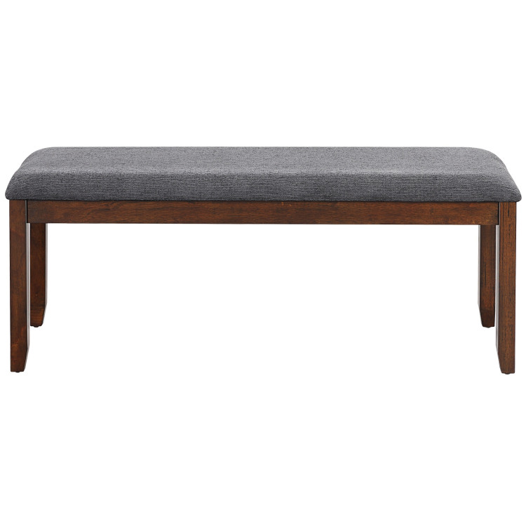 Upholstered Entryway Bench Footstool with Wood LegsCostway Gallery View 9 of 10