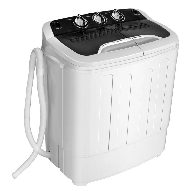 8 Lbs Compact Mini Twin Tub Washing Spiner Machine for Home and ApartmentCostway Gallery View 1 of 10