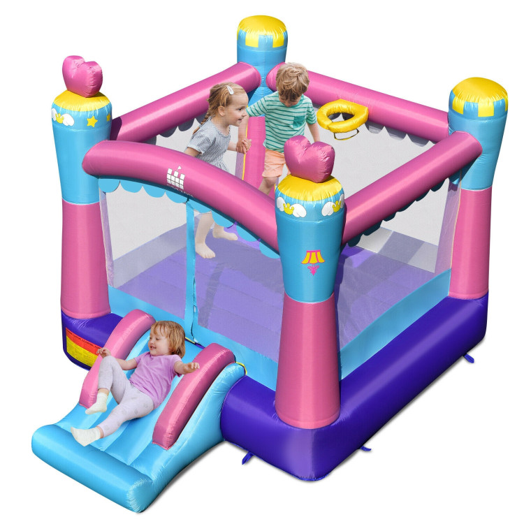 3-in-1 Princess Theme Inflatable Castle without BlowerCostway Gallery View 4 of 10