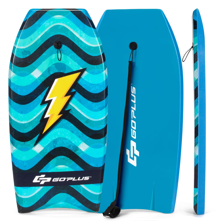 Lightweight Bodyboard with Wrist Leash for Kids and Adults-MCostway Gallery View 1 of 9