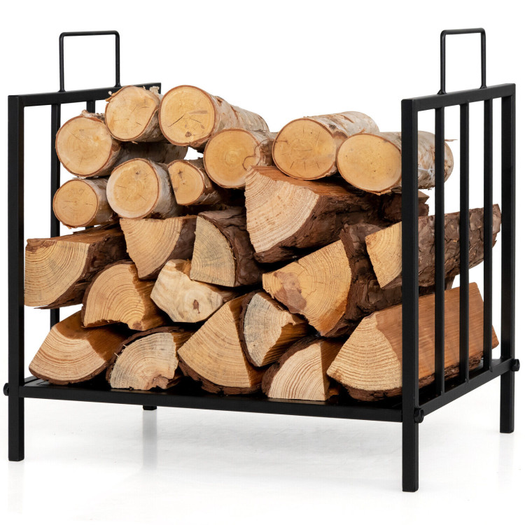Decorative Steel Firewood Log Holder with HandleCostway Gallery View 9 of 10