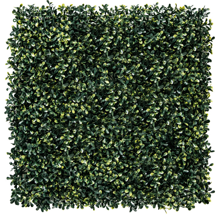 12 Pieces Artificial Peanut Leaf Hedges PanelsCostway Gallery View 3 of 10