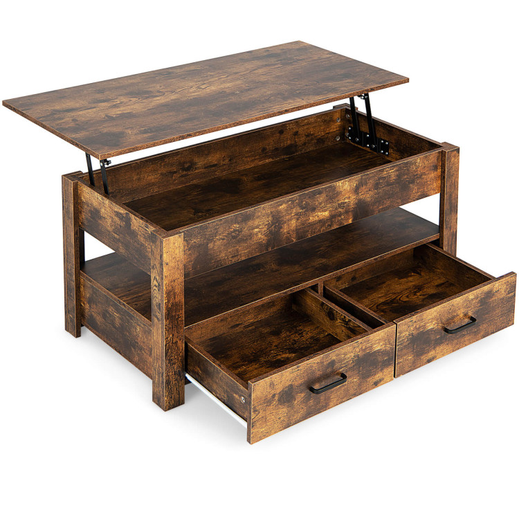 Buy Hand Made Lift Top Combination Storage Coffee Table And Desk Made From  Solid Hardwood Or Pine, made to order from mr² Woodworking