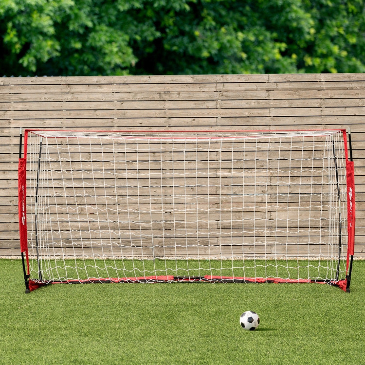 6/8/12 Feet Durable Bow Style Soccer Goal Net with Bag-12' x 6'Costway Gallery View 13 of 16