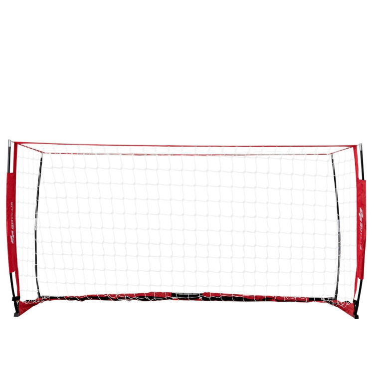 6/8/12 Feet Durable Bow Style Soccer Goal Net with Bag-12' x 6'Costway Gallery View 15 of 16
