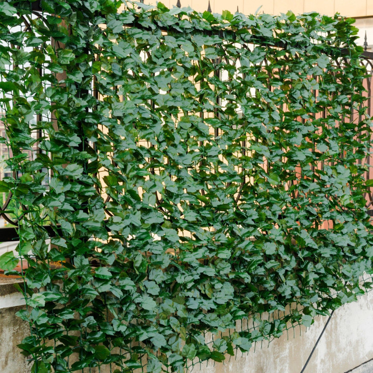 Faux Ivy Leaf Decorative Privacy Fence-59 x 95 InchCostway Gallery View 2 of 11