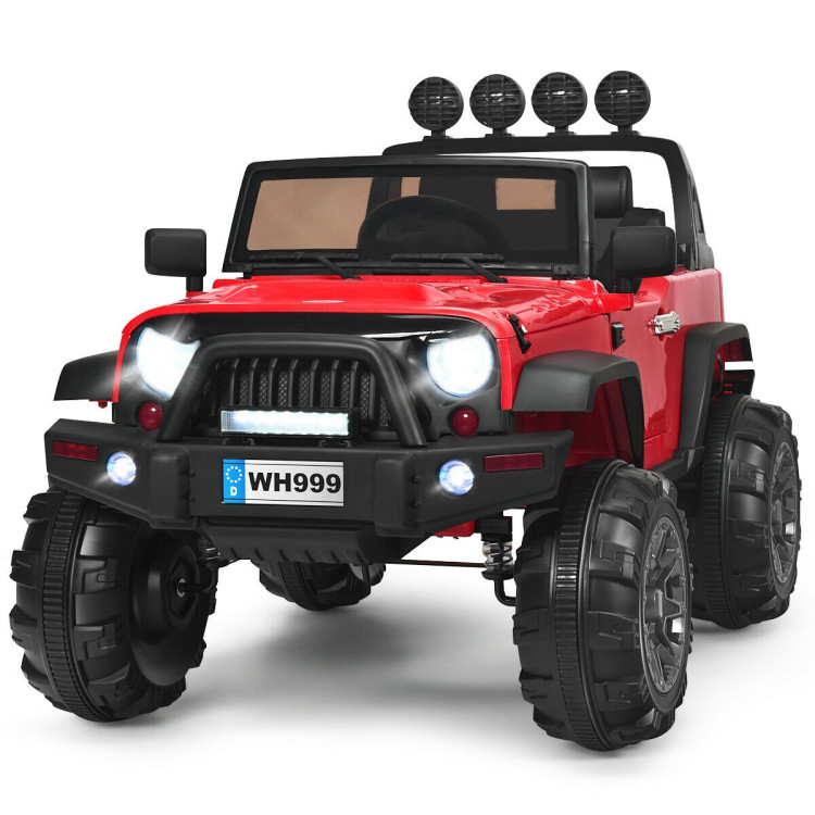12V Kids Ride On Truck with Remote Control and Double Magnetic Door ...